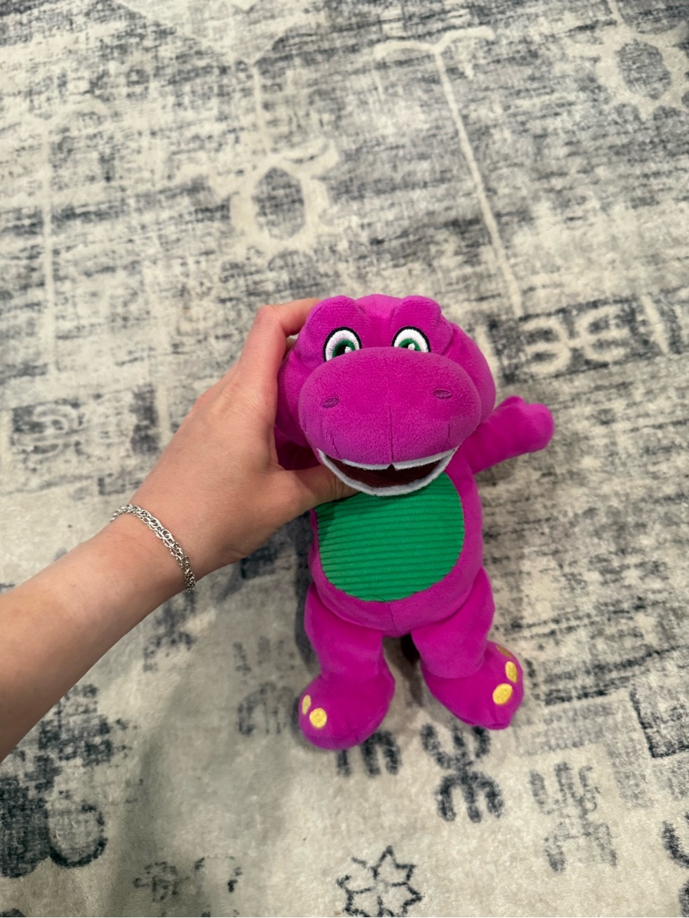 Purple Plush Barney Dinosaur Plush Stuffie Barney’s World Fisher Price